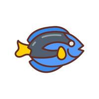 Blue Tang icon in vector. Illustration vector