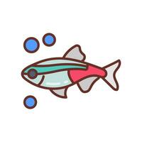 Neon Tetra icon in vector. Illustration vector