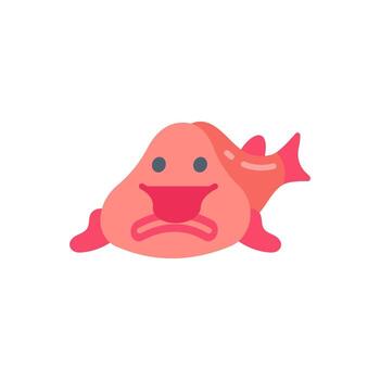 Blobfish icon in vector. Illustration vector