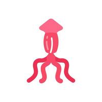 Squid icon in vector. Illustration vector