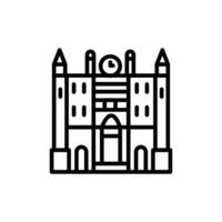 alcatraz museo icono en vector. ilustración vector