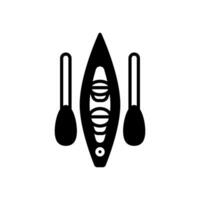 Canoe icon in vector. Illustration vector