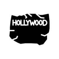 hollywood icono en vector. ilustración vector