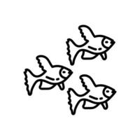 Shoal icon in vector. Illustration vector