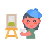 Drawing icon in vector. Illustration vector