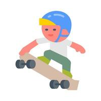 Skateboarding icon in vector. Illustration vector