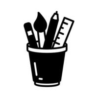 Stationery icon in vector. Illustration vector