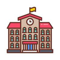 School icon in vector. Illustration vector