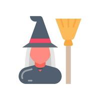 Witch icon in vector. Illustration vector