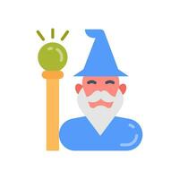 Wizard icon in vector. Illustration vector