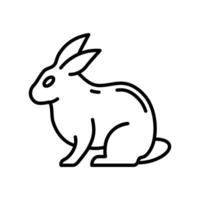 Rabbit icon in vector. Illustration vector