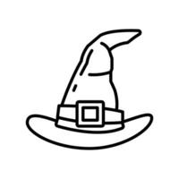 bruja sombrero icono en vector. ilustración vector