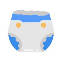 Diaper icon in vector. Illustration vector