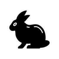 Conejo icono en vector. ilustración vector