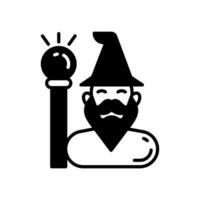 Wizard icon in vector. Illustration vector