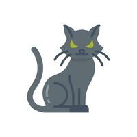 Black Cat icon in vector. Illustration vector