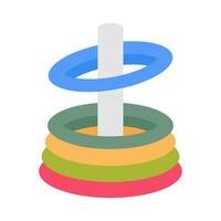 Ring game icon in vector. Illustration vector