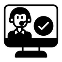 Call Center Icon in vector. illustration vector