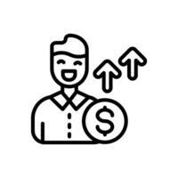Job Salary icon in vector. Illustration vector