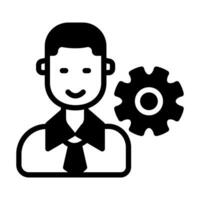 Manager icon in vector. Illustration vector