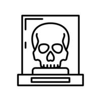 Skull icon in vector. Illustration vector