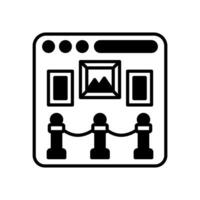 Online Museum icon in vector. Illustration vector