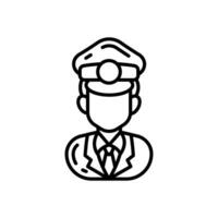 Security Guard icon in vector. Illustration vector