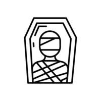 Mummy icon in vector. Illustration vector