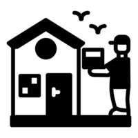 Home Delivery  Icon in vector. illustration vector