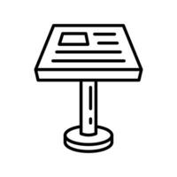 Information Stand icon in vector. Illustration vector