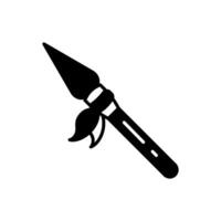 Spear icon in vector. Illustration vector