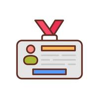 Visitor Card icon in vector. Illustration vector