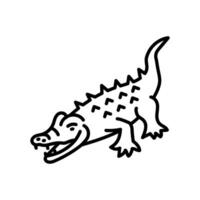 caimán icono en vector. ilustración vector