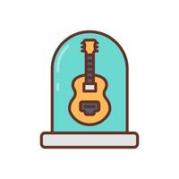 Guitar icon in vector. Illustration vector