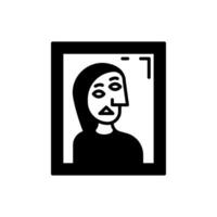 Picasso icon in vector. Illustration vector