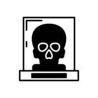 Skull icon in vector. Illustration vector