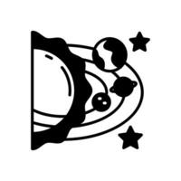 Solar System icon in vector. Illustration vector