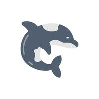 Giant Whale icon in vector. Illustration vector