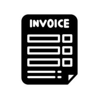 Invoice icon in vector. Illustration vector