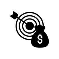 Financial Goal icon in vector. Illustration vector