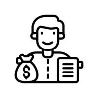 Loan icon in vector. Illustration vector