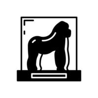 Gorilla icon in vector. Illustration vector