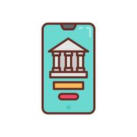 Museum App icon in vector. Illustration vector