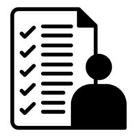 Employee Work List icon in vector. Illustration vector