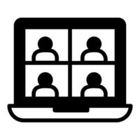 Video Conference icon in vector. Illustration vector