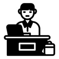 Office Management icon in vector. Illustration vector