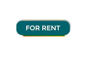 new for rent website, click button, level, sign, speech, bubble  banner, vector