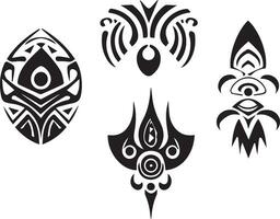 tribal tatuaje diseño vector silueta ilustración, tribal tatuaje diseño
