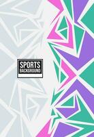 Geometric sports background for jersey design vector