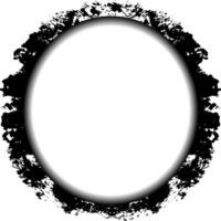 a black and white circle with a black paint splatter, a colorful frame with a white border, abstract rainbow frame on a black background with place for your text and photo for extras effect vector